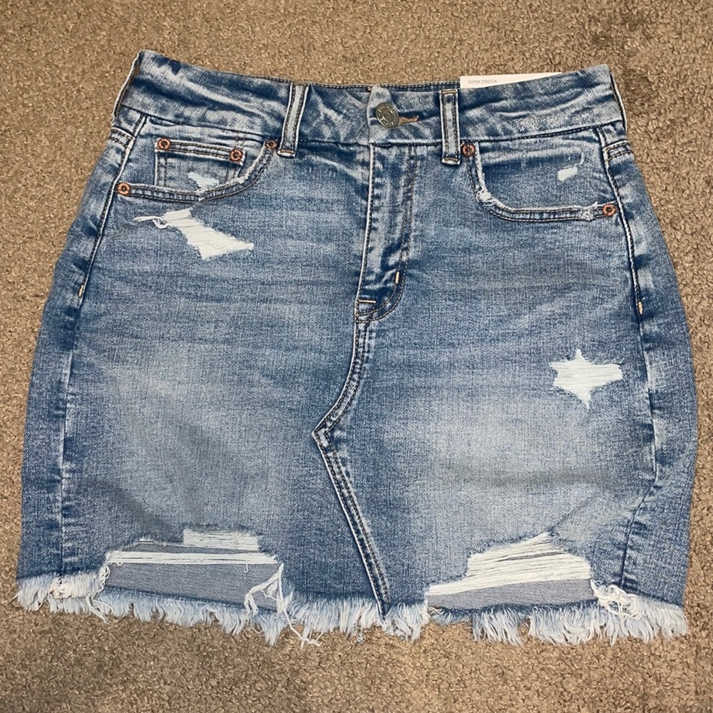 American Eagle Curvy Hi-Rise Mini Skirt